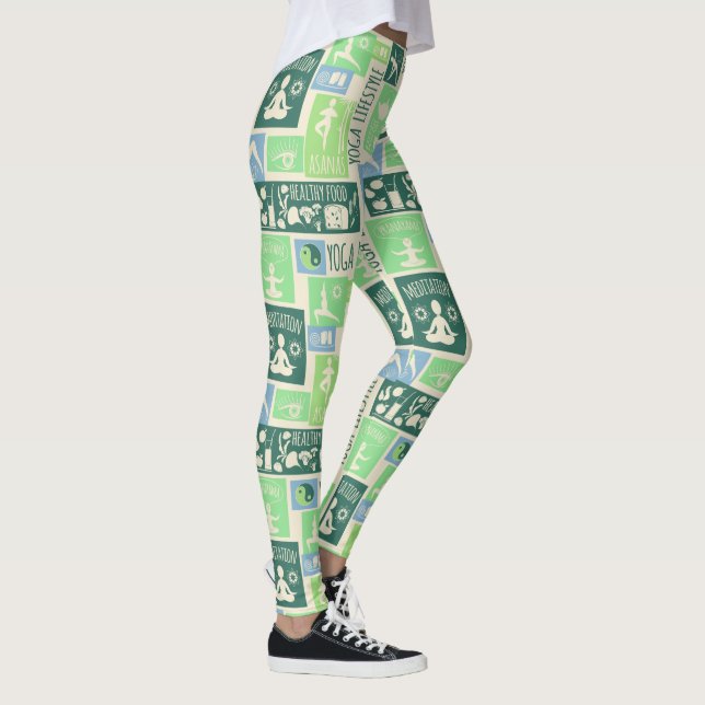 Leggings Leyendas del patrón de yoga (Derecha)