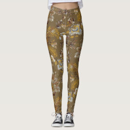 Leggings Leyendas del patrón floral de Monat