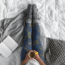 Leggings Leyendas del patrón folclórico tribal festivo