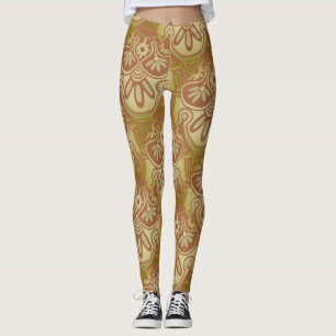 Leggings Leyendas del patrón geométrico
