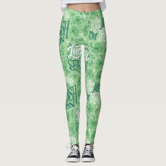 Leggings Leyendas del patrón irlandés para el Día de San Pa
