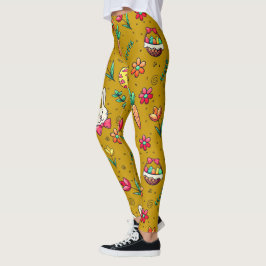 Leggings Leyendas del patrón oro de Pascua