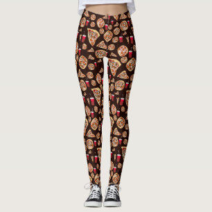 Leggings Leyendas del patrón Pizza