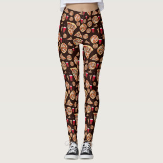 Leggings Leyendas del patrón Pizza