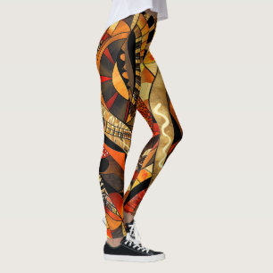 Leggings Leyendas del patrón tribal africano