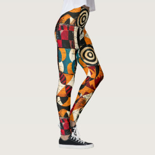 Leggings Leyendas del patrón tribal africano