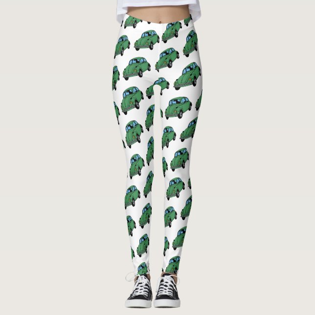 Leggings Leyendas del Personalizado de dibujo de coches Hip (Anverso)