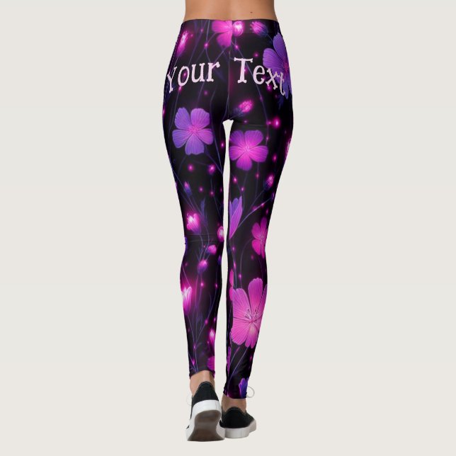 Leggings Leyendas del Personalizado de la floración radiant (Reverso)