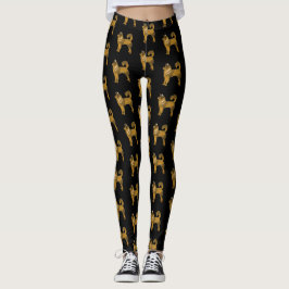 Leggings Leyendas del Personalizado del perro dorado Husky