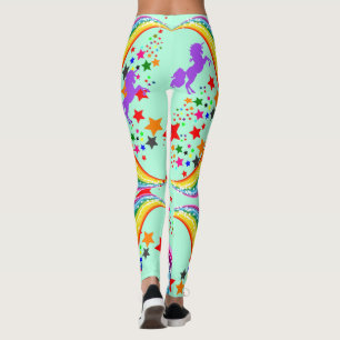 Leggings Leyendas del unicornio arcoiris personalizan las p