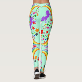 Leggings Leyendas del unicornio arcoiris personalizan plant
