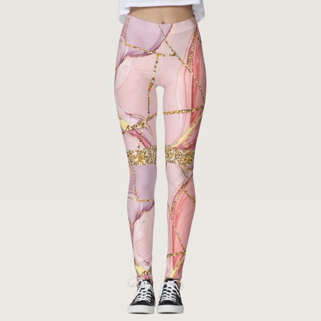Leggings Leyendas deportivas de polluelo rosa rosado (Anverso)
