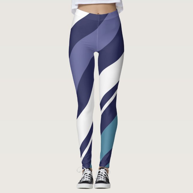 Leggings Leyendas diagonales de banda moderna (Anverso)