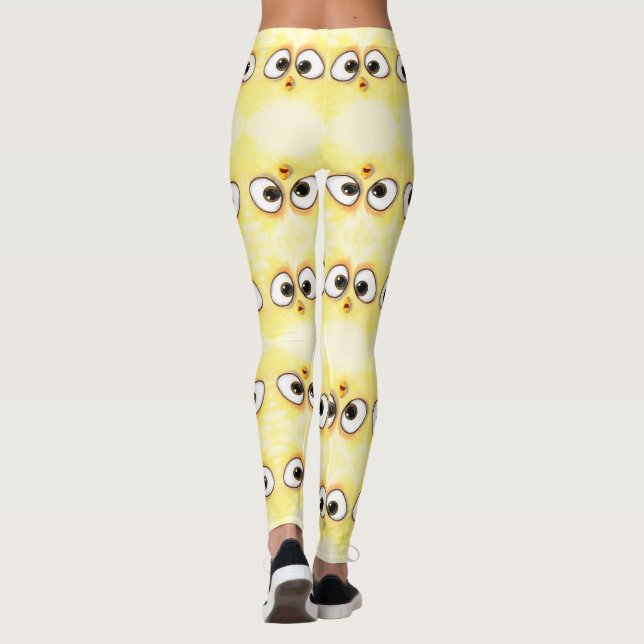 Leggings Leyendas divertidas con ojos sorprendidos (Reverso)