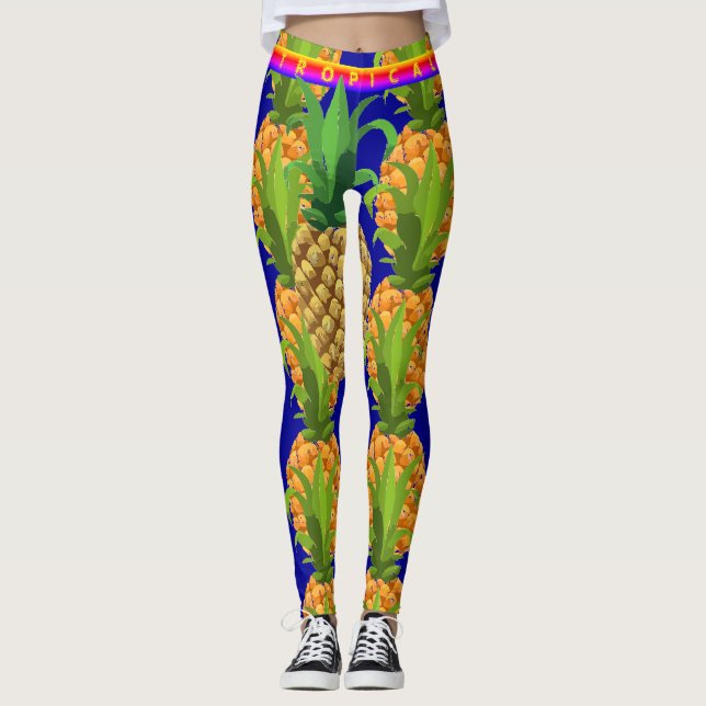 Leggings Leyendas divertidas de estilo hawaiano (Anverso)