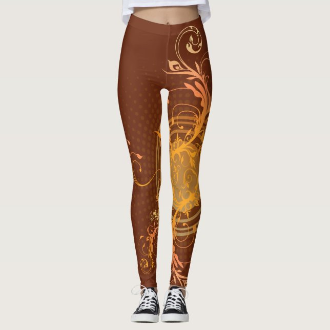 Leggings Leyendas doradas marrones (Anverso)