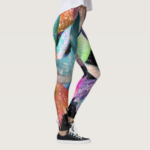 Leggings Leyendas editables personalizadas de Mermaid Frenz