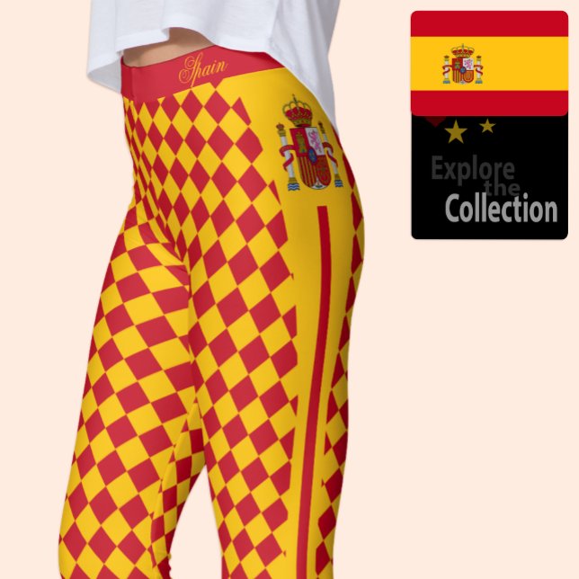Leggings Leyendas españolas, moda, bandera española (Subido por el creador)
