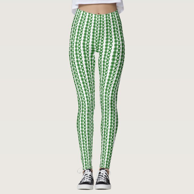 Leggings Leyendas estampadas de moda Shamrock (Anverso)