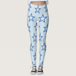 Leggings Leyendas - Estrellas azules 3D