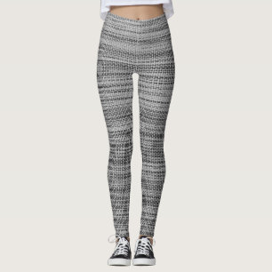 Leggings Leyendas falsas de tela gris