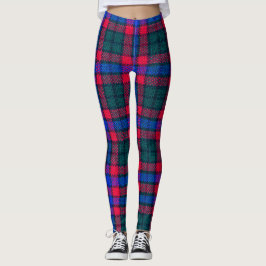 Leggings Leyendas femeninas de Flannel en verde azul rojo