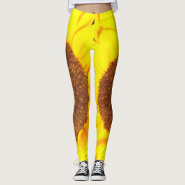 Leggings Leyendas florales amarillas marrones