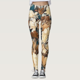 Leggings Leyendas florales con efecto lácteo