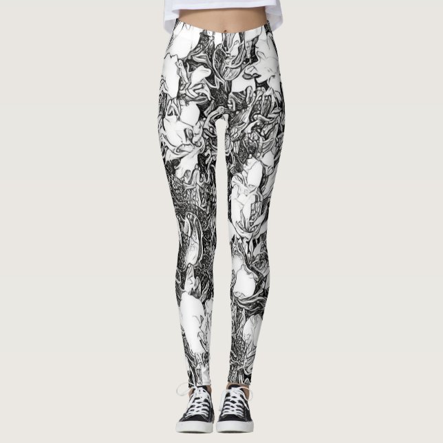 Leggings Leyendas florales con efecto Pen (Anverso)