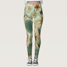 Leggings Leyendas florales de Art Nouveau