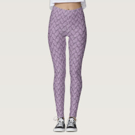 Leggings Leyendas florales de encaje de lavanda