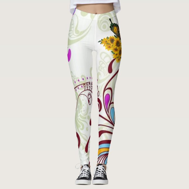 Leggings "Leyendas florales femeninas" (Anverso)