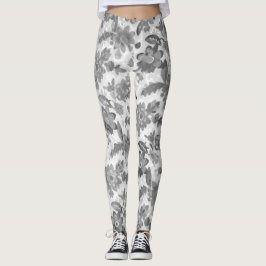 Leggings Leyendas Florales Gris