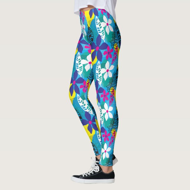 Leggings Leyendas florales hawaianas (Izquierda)