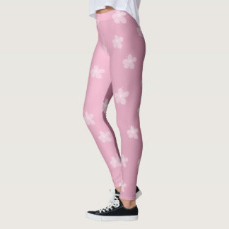 Leggings Leyendas florales rosadas de bonito