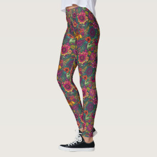 Leggings Leyendas Florales Vintage - Bonito