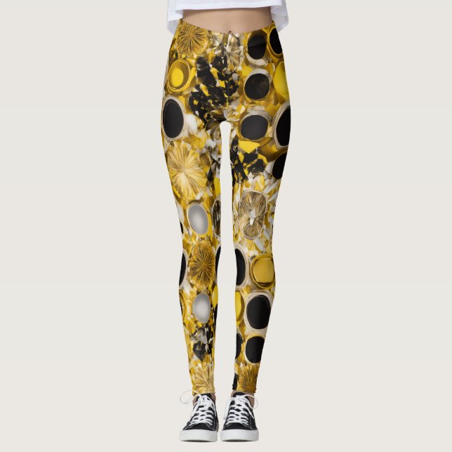 Leggings "Leyendas fractales de Kaleidoscope" (Anverso)