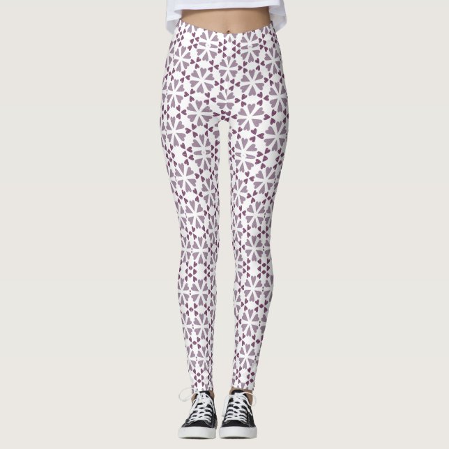 Leggings Leyendas geométricas de San Valentín para mujeres  (Anverso)