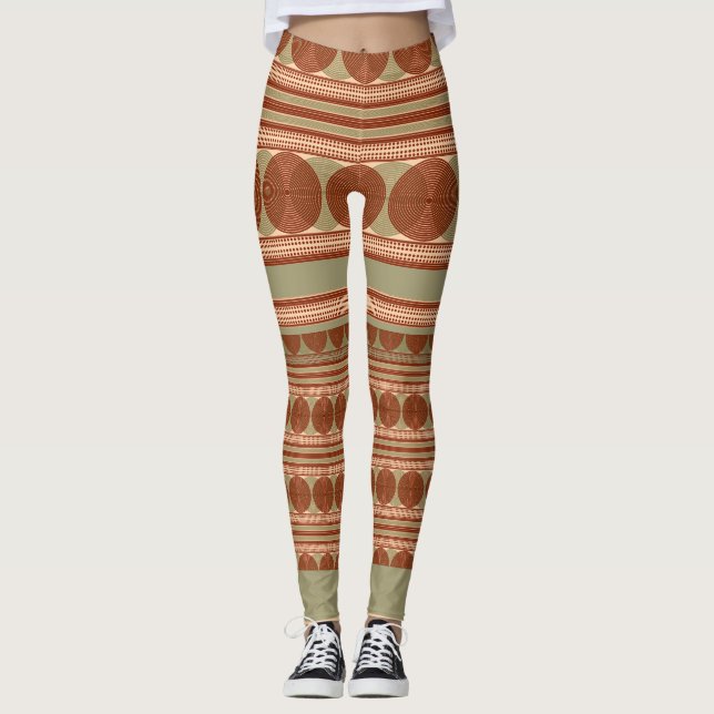 Leggings Leyendas geométricas menores - Arte griego (Anverso)