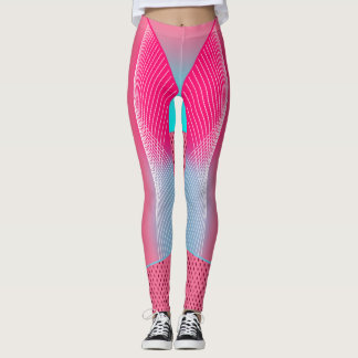 Leggings Leyendas geométricas retro de energía pop eléctric