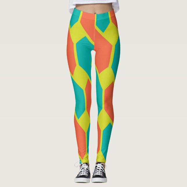 Leggings Leyendas Geométricas Retro sin Marea (Anverso)