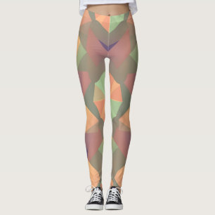 Leggings Leyendas geométricas vibrantes - Des artísticos si