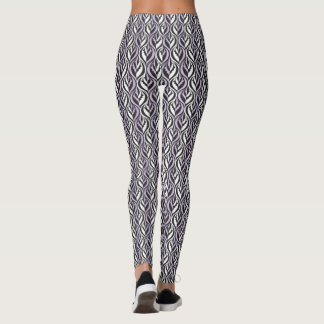 Leggings Leyendas gráficas de rayas personalizados blancas