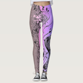 Leggings Leyendas gráficas florales