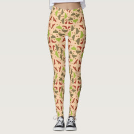 Leggings Leyendas gráficas modernas de Boho Retro