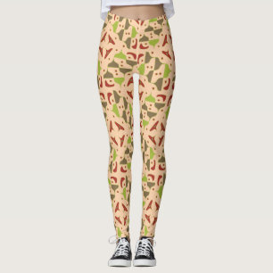 Leggings Leyendas gráficas modernas de Boho Retro