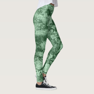 Leggings Leyendas gráficas verdes únicas de camo grunge