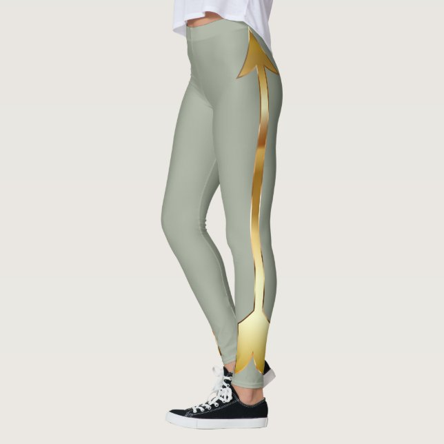 Leggings Leyendas grises de flecha dorada (Izquierda)