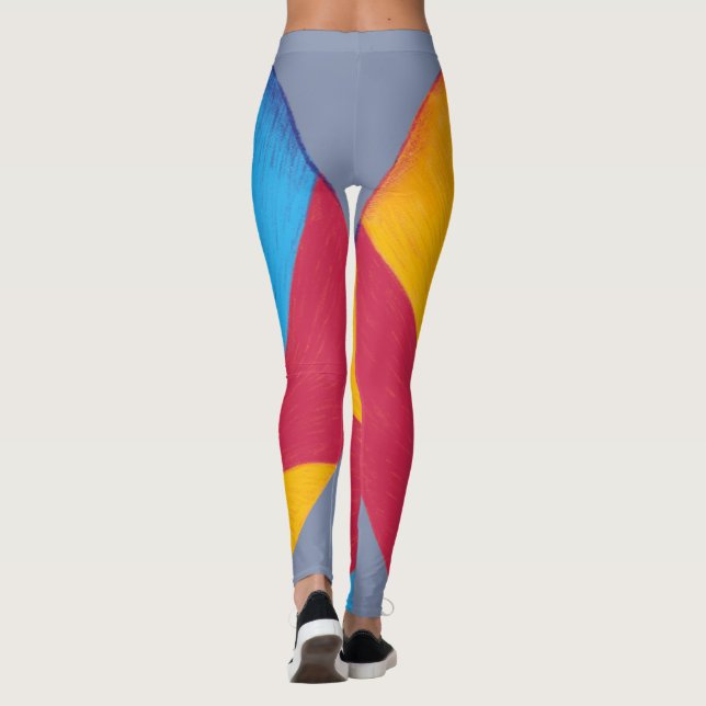 Leggings Leyendas grises de pizarra de bola de playa (Reverso)