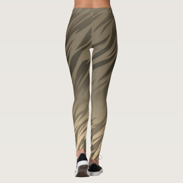 Leggings Leyendas grises doradas flamantes (Reverso)